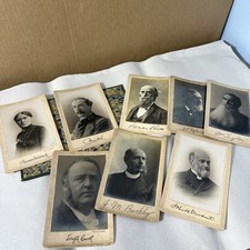 Lot of Cabinet Cards Photographs 1893 Parliament Religion Columbian Exposition picture