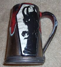 Krampus Mug Similar to Deneen Bones Coffee Grey Fox Christmas Scrimshaw Pottery picture