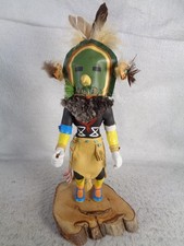 Hopi Kachina Doll Statue Vintage Eagle Cottonwood 1989 Harry Mills READ picture