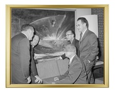 PT-109 CREW VIEW PAINTING OF US NAVY TORPEDO BOAT 8X10 GOLD FRAMED PHOTO picture