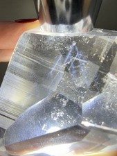 Rare Lemurian Quartz with Blue Needle Inclusion | Semi-Polished | Bahia Brazil picture