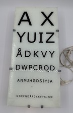 RARE Working Gyllen 56 Eye Chart Wall Lamp Light Box (heavy) picture