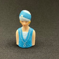 Vintage Avon Porcelain Sewing Thimble 1983 1920s Flapper Dress American Fashion picture
