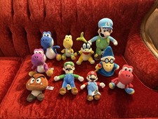 Super Mario Series Plush Toy Set Lot Of 10 Characters Goomba, Yoshi, Mario Etc.. picture