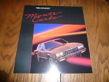1985 Chevrolet Monte Carlo Sales Brochure - Vintage picture