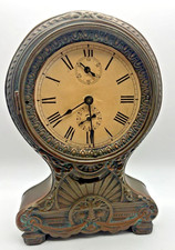 SUPER RARE ANTIQUE SETH THOMAS COPPER MANTLE CLOCK OLD MAN OF THE NORTH 1900 picture