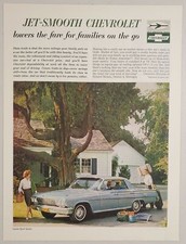 1962 Print Ad Chevrolet Impala 4-Door Sport Sedan Family Readies for Picnic picture