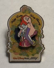 Disney World - Happy Easter Honey Bunny - Jessica & Roger Rabbit 2004 LE3500 Pin picture