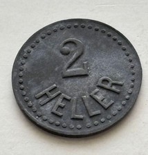 1915-1920 Grödig, Austria-Hungary POW-camp 2 Heller Token picture