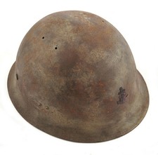 Japanese WW2 Imperial Naval Landing Forces (Marines) Helmet Hand Aged picture