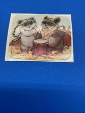 Vintage 1983 Star Wars Sticker Unused LFL Wicket Drum Tambourine Rare picture