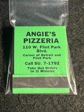 VINTAGE MATCHBOOK - ANGIE'S PIZZERIA - DETROIT, MI - STRUCK picture