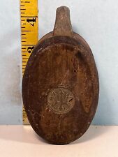 Antique Merrimam & Bros. Trident Maritime Nautical Yacht Pully Wood & Brass picture