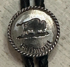 PHILMONT Scout Ranch STERLING SILVER Buffalo BOLO picture