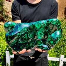 19.2LB Natural luster peacock rock cluster rough mineral sample picture