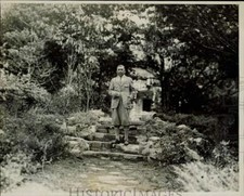 1927 Press Photo American Novelist Booth Tarkington in Kennebunkport, Maine picture
