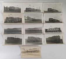 C. 1940s Pennsylvania Railroad PRR Electric Locomotive Photo Lot Of 13 picture