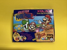 Vtg Mario Zelda 1993 Glitter Paint Paas Easter Egg Kit Sealed RARE Nintendo NOS picture