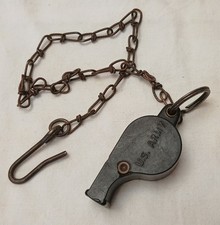 WW2 Standard American whistle with chain picture
