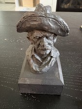 Vintage 1969 Michael Garman Western Cowboy Sculpture Scout Bust Figurine picture