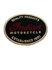 Indian Motorcycles Quality Products Est.1901 Embroidered Iron On Biker Patch picture