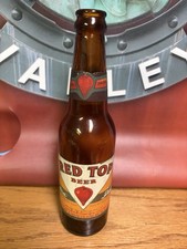Red top Beer Bottle Old Beer Bottle W Paper Label Cincinnati Oh picture