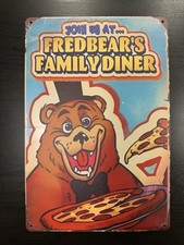 Vintage Fredbear’s Diner  Advertising Sign / Wall Art / Aluminum / Home Decor picture