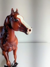 Breyer Tradional #595 Smart Chic Olena PRE-OWNED Matte Chestnut/Sorrel w/ Brand picture