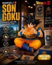 **NEW** Dragon Ball Z Figures Son Goku - Eating Hamburger 5.5in. (14cm) picture