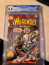 Marvel Comics Werewolf by Night #32 (1975) CGC 5.5 1st Moon Knight Origin picture