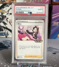 2022 Pokemon Japanese Marnie Extra Battle Day Promo 340 PSA 10 picture
