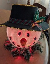 Gemmy Fiber Optic Snowman 2003 Christmas Decor picture