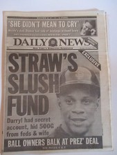 DARRYL STRAWBERRY SHAQ EWING OJ TRIAL NEW YORK DAILY NEWS NEWSPAPER 1995 picture