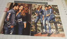 2019 Guess Jeans 2 Page Print Ad Sexy Women Tatiana Gerusova, Vintage Print Ad picture