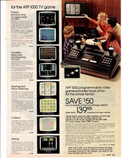 VINTAGE 1979 APF 1000 PROGRAMMABLE VIDEO GAME & GAMES CATALOG AD PHOTO PRINT picture