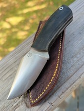 Bark River Dan Tope Bulldog Knife CPM 3V Mikes Sample Black Canvas Left Sheath picture