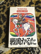 Vintage Toyota Genuine Parts Sengoku Karuta Samurai Trump Playing Cards Japan picture