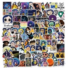 10 pcs Coraline Stickers Water Resistant Great for Laptops Skateboard Journals picture
