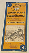 Michelin Card No. 8 - Grand Duchy of Luxembourg - 1951/52 - Beautiful Condition picture