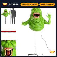 5FT Animatronic Ghostbusters Slimer Halloween Decor - Fun Costume Prop picture
