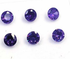 6 PCS Natural Purple Sapphire Round Cut 6 x 4 mm Lot Certified Loose Gems 6GHB picture