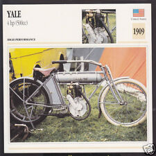 1909 Yale 4 hp (500cc) American Motorcycle Photo Spec Info Stat Card picture