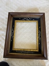 Antique Eastlake Victorian Walnut Picture Frame 12.5