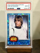 Topps 2022 Star Wars Sapphire #1 Luke Skywalker PSA 10 Gem Mint picture