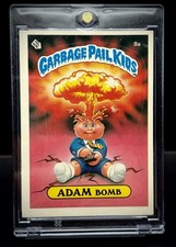 1985 Topps Garbage Pail Kids ADAM BOMB GLOSSY #8a Checklist Back picture