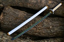 Zenitsu Agatsuma Nichirin Sword Replica, Demon Slayer Anime Katana with  Saya picture