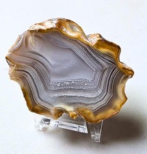Polished Picacho Agate, 1.32 OZ Combined Shipping Great Banding Free Stand picture