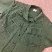 True Vintage 1968 Ripstop Army Poplin Jungle Shirt / Field Jack Second Pattern S picture
