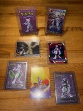 Vintage Mewtwo Pokémon Topps Promotion Movie Scene Cart Lot x7 Bundle - RARE NM picture