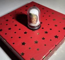 English Fine Bone China Princess Diana Tribute Memorial Thimble picture